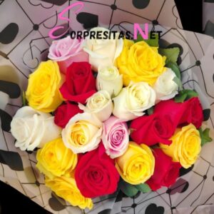 bouquet "arcoiris de alegría"